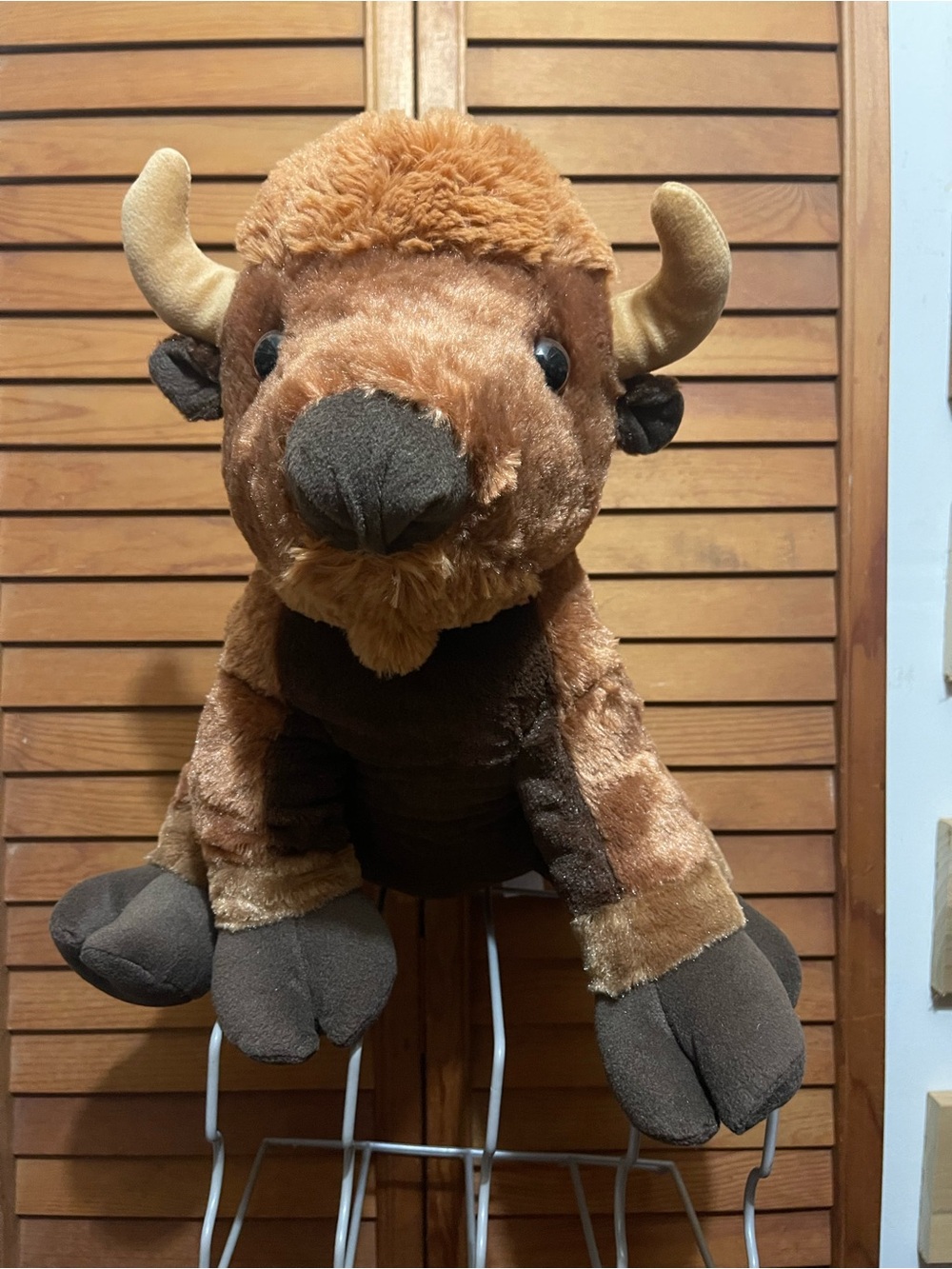 Fiesta Brown Plush Buffalo Accent Pillow Toy